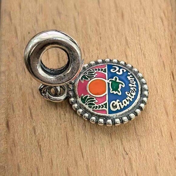 Pandora Charleston SC Dangle Charm Pendant, S925 Silver Bracelets - Picture 3 of 4